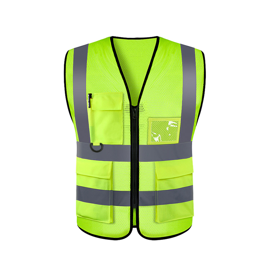 Adjustable Reflective Security Vests High Visibility Reflective Safety Vest Traffic Night Outdoor For Running Cycling Sports