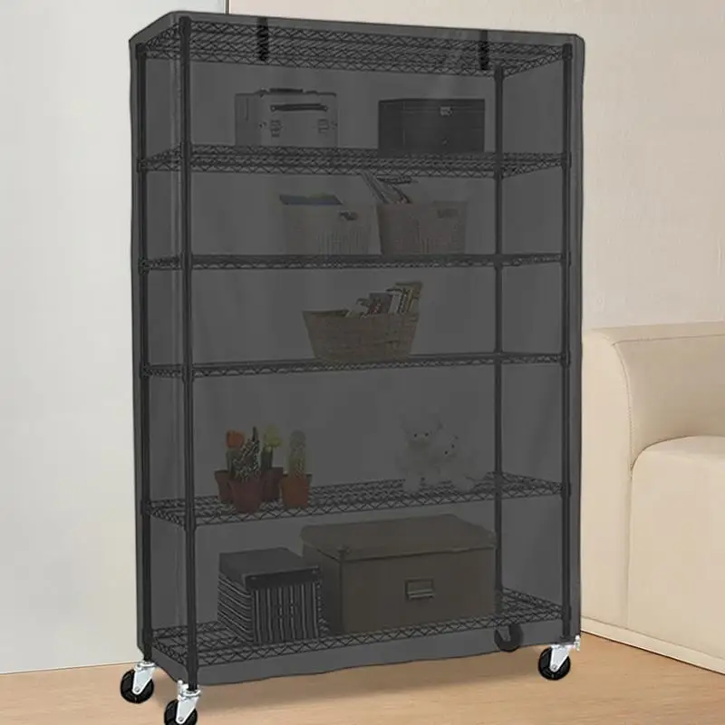 Waterproof Shelf Cover 91x45x182cm Oxford Cloth Display Rack Cover Dustproof Storage Wire Rack Covers Patio Furniture Protector