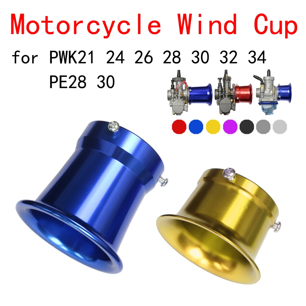 

Universal 50mm/55mm Air Filter Motorbike Wind Cup Horn Cup For Modified PE28 30mm PWK 21 24 26 28 30mm Motorcycle Carburetor