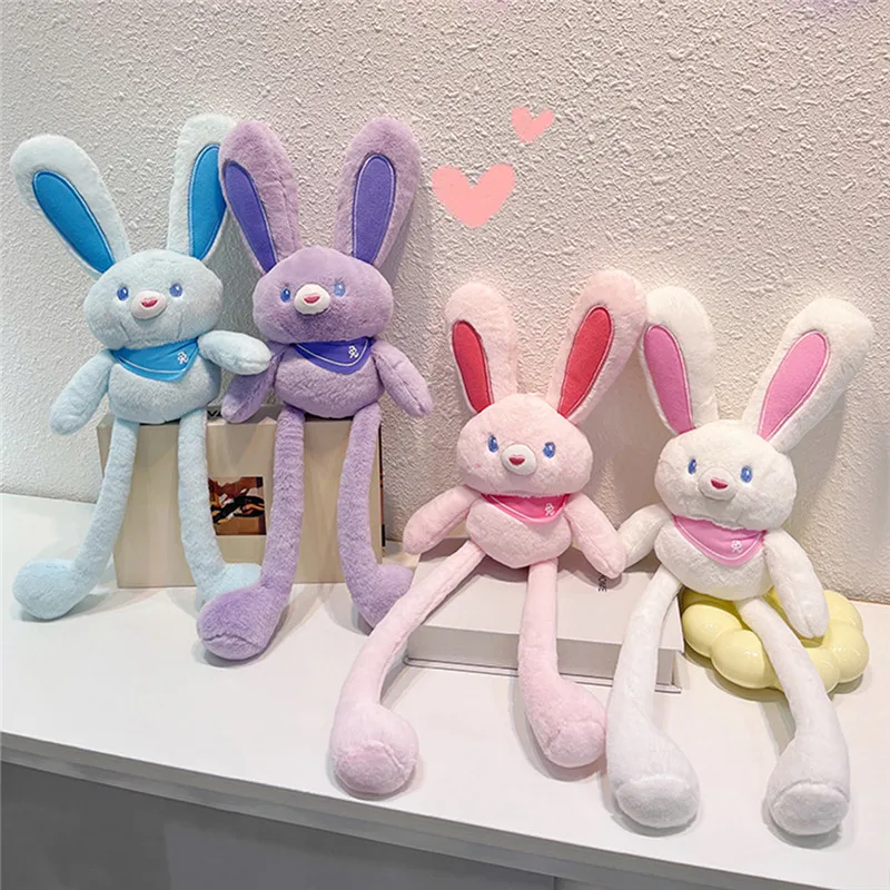 

Новинка, плюшевый кролик с утягивающими ушками, детские игрушки, мягкая кукла-Кролик, детские игрушки, подарки для девочек, брелок, плюшевые игрушки для детей