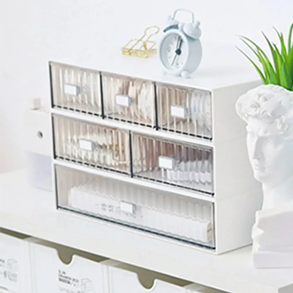 Desktop Storage Drawer Box Multi-Functional Plastic Drawer Organizer Miscellaneous Item Storage Box Cosmetic Organizer