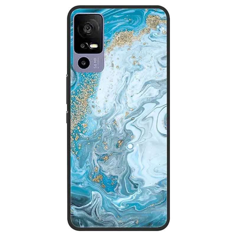 Elegant Marble TPU Silicone Case - Fashionable Protective Cover
