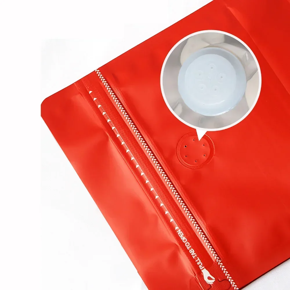 50pcs Heat Seal Plastic 150g 250g 500g 1kg Coffee Bean Bag Custom Print Stand Up Pouch Snack Aluminum Foil Smell Proof Mylar Bag 5