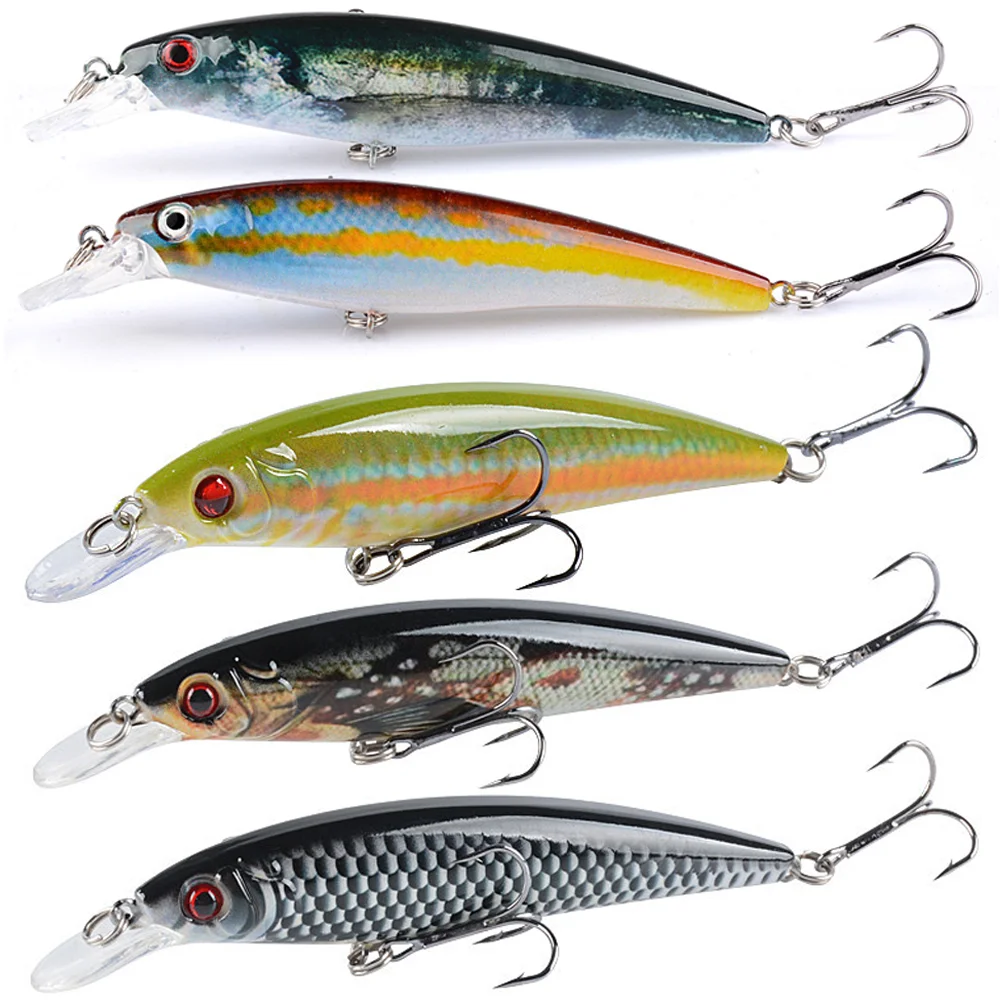 Angelköder-Set Sinking Minnow 11,5 g 11 cm Köder Wobbler Karpfen Angelgerät Box Rassel Cranbait Pesca 2–10 Stück Kits Jerkbait