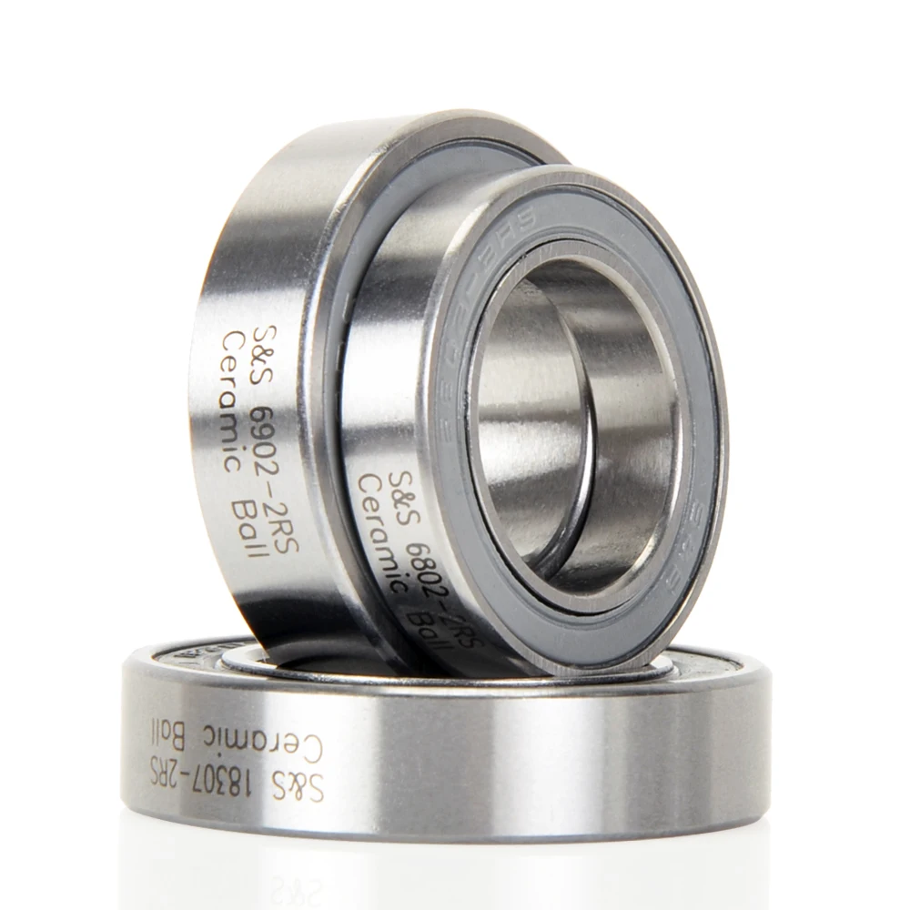 Bicycle Ball Bearing Bicycle Wheel Hub Bearings Ceramic Bearings Koozer Bicycle Hub Maintenance Cassette Body Freehub Repair Parts Ceramic Steel Ball Sealed Bearing 18307 6802 6902 6903 15267