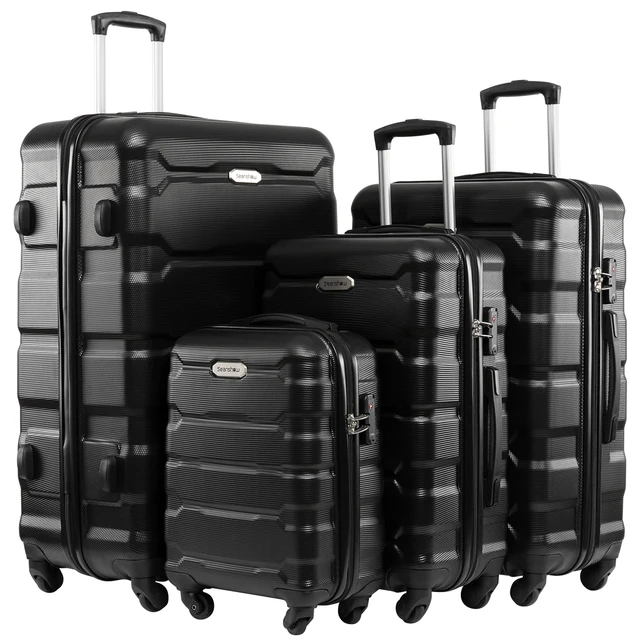 KLQDZMS 16 Inch Men's Suitcase Set Business Trolley Case PU