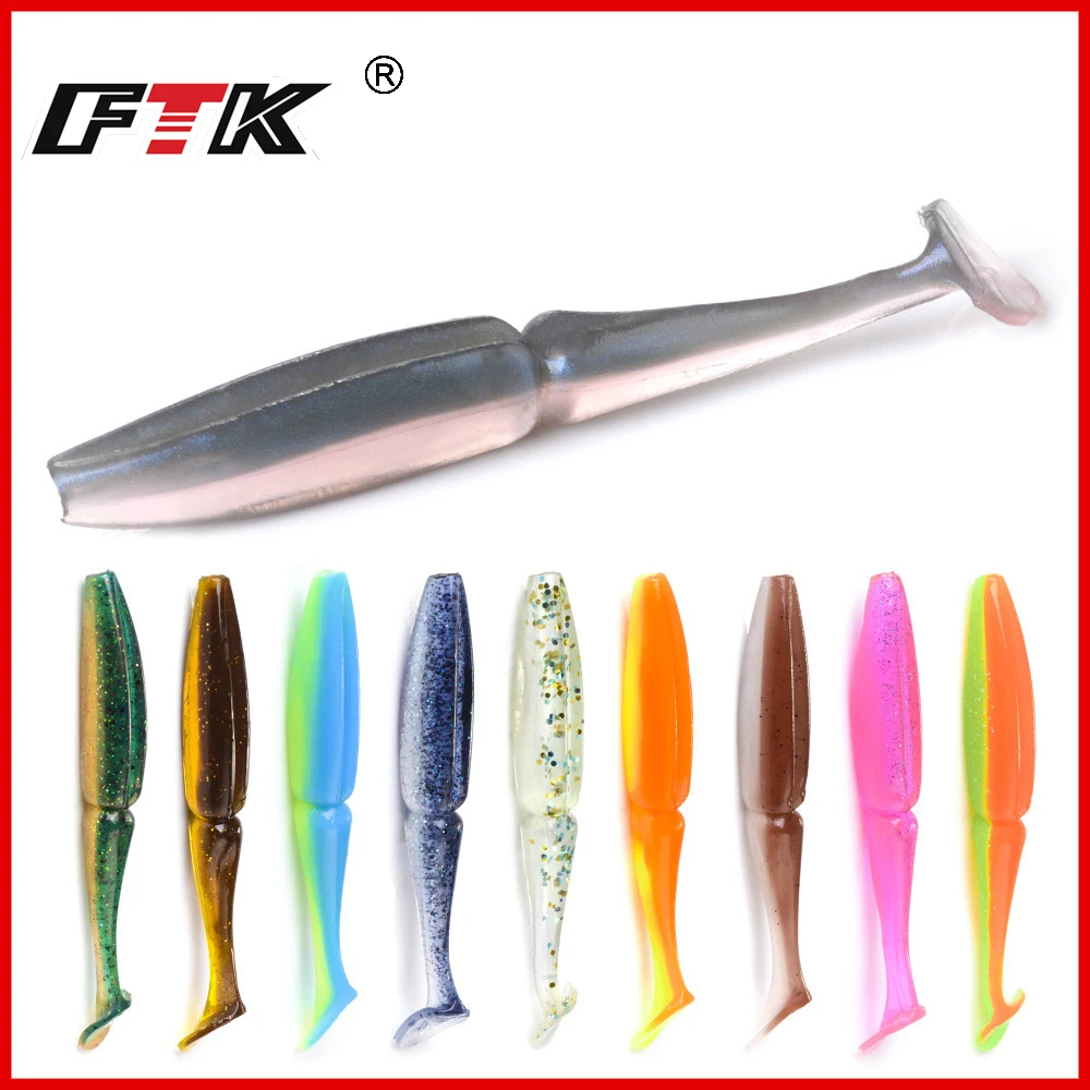 

FTK Fishing lure 90mm/105mm Easy Shiner Shad Quality Lures Pesca Fishing Soft Lures Silicone Bait Wobblers Leurre Souple