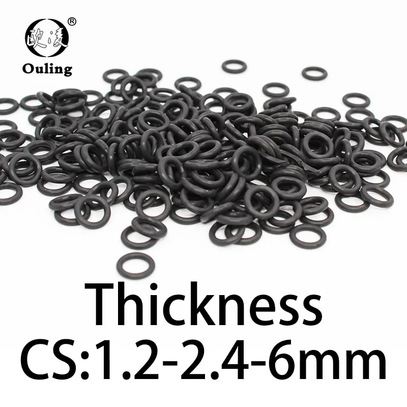 QUARKZMAN 12mm X 8mm X 2mm Nitrilo Goma Juntas Tóricas X 50uds Redondo Junta Arandela Para Grifo Plomería Reparación Sellado Conexión [Negro