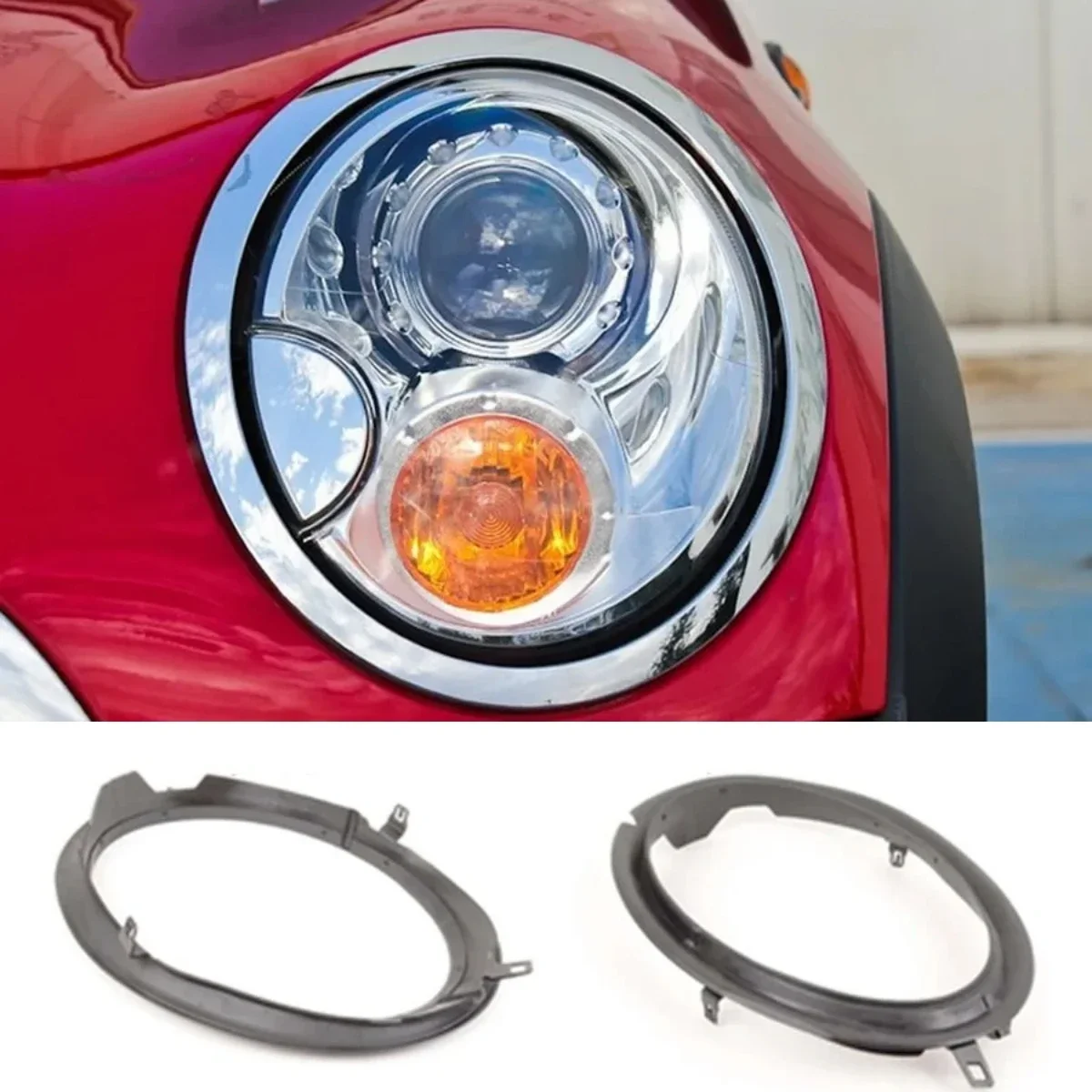 

Car Headlight Rubber Sealing Strip Trim Headlamp Decorative Strip Waterproof Pad For BMW MINI R56 F54 F55