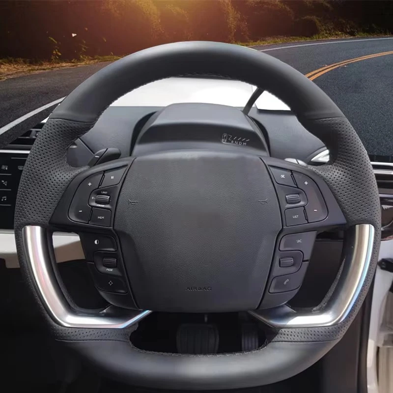 Car Steering Wheel Cover PU Leather For Citroen Grand C4 Picasso Space Tourer Steering Wheel Case