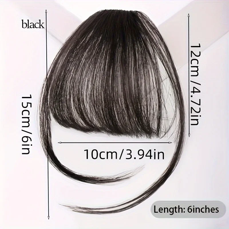 Hair Extensions Hair Bangs Fake Air Bangs Synthetic Hair Extension Soft Light Air Hair Bangs Clip On