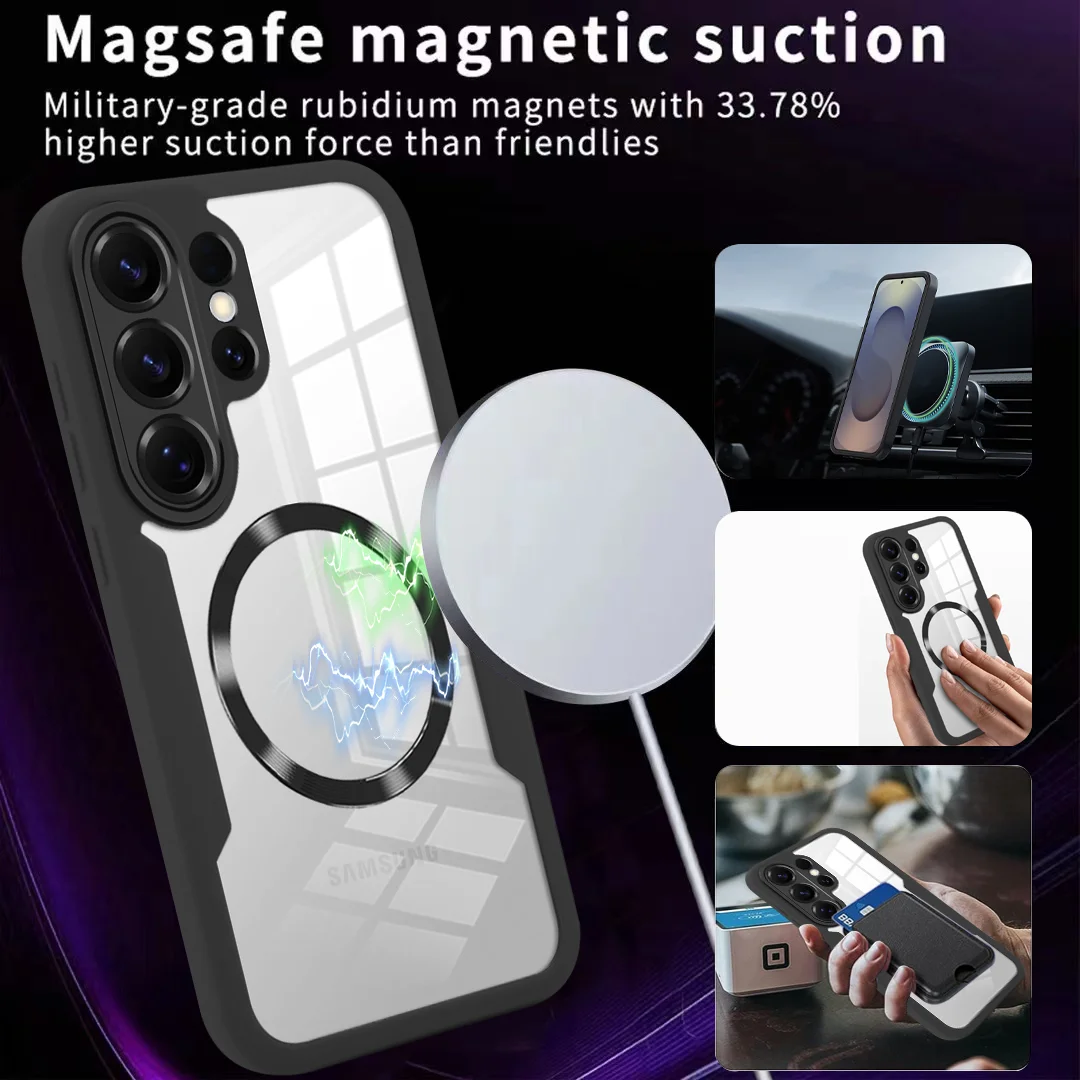 360° Fully Protected Double-Sided Magnetic Case with MagSafe Compatibility