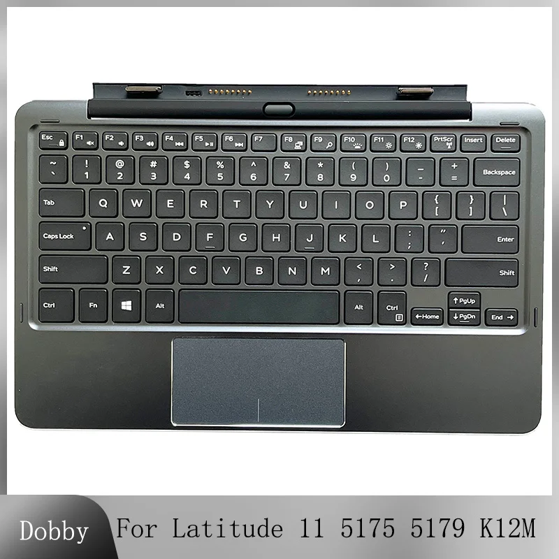 Teclado K12m para Dell Latitude 11 5175 5179 Palmrest Tampa Inferior Tablet Base Portátil Dock do Teclado 0wf3mh Original