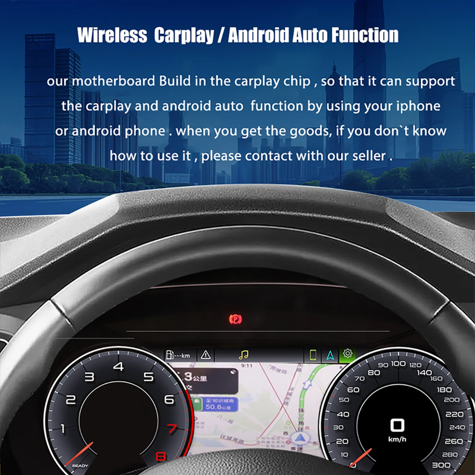 Panel de Instrumentos Digital de 12.3'' con Velocímetro para Audi Q7 Años 2007-2015, Cabina Virtual 5