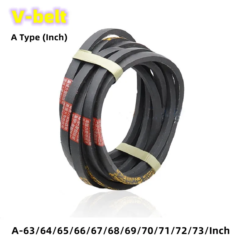 

1Pcs A Type Triangle Belt Black Rubber V-Belt A-63/64/65/66/~73Inch Mechanical Industrial Transmission Belt