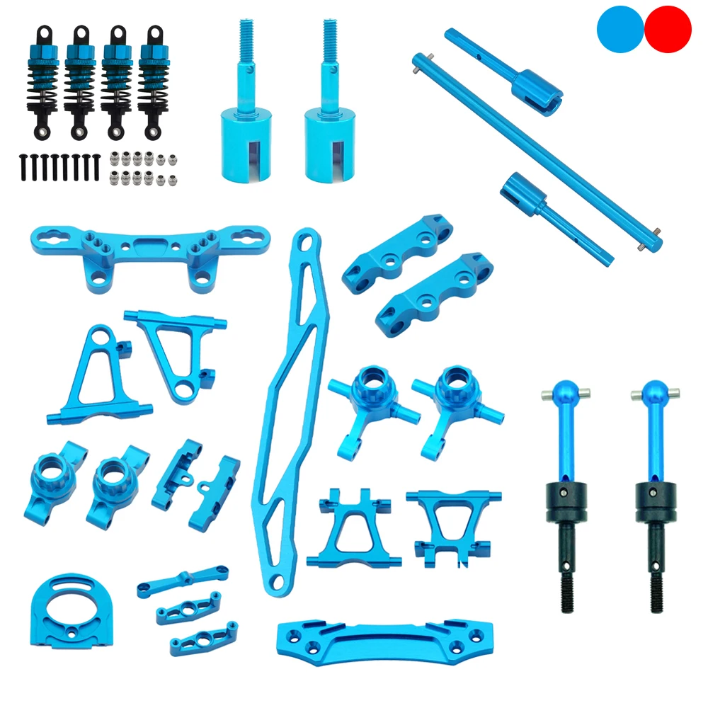Tamiya TT02 Komplettset Metall-Upgrade-Teile-Kit Antriebswelle CVD Lenkbecher Diff Cup Lenkungsbaugruppe für Tamiya TT02 1/10 RC Car