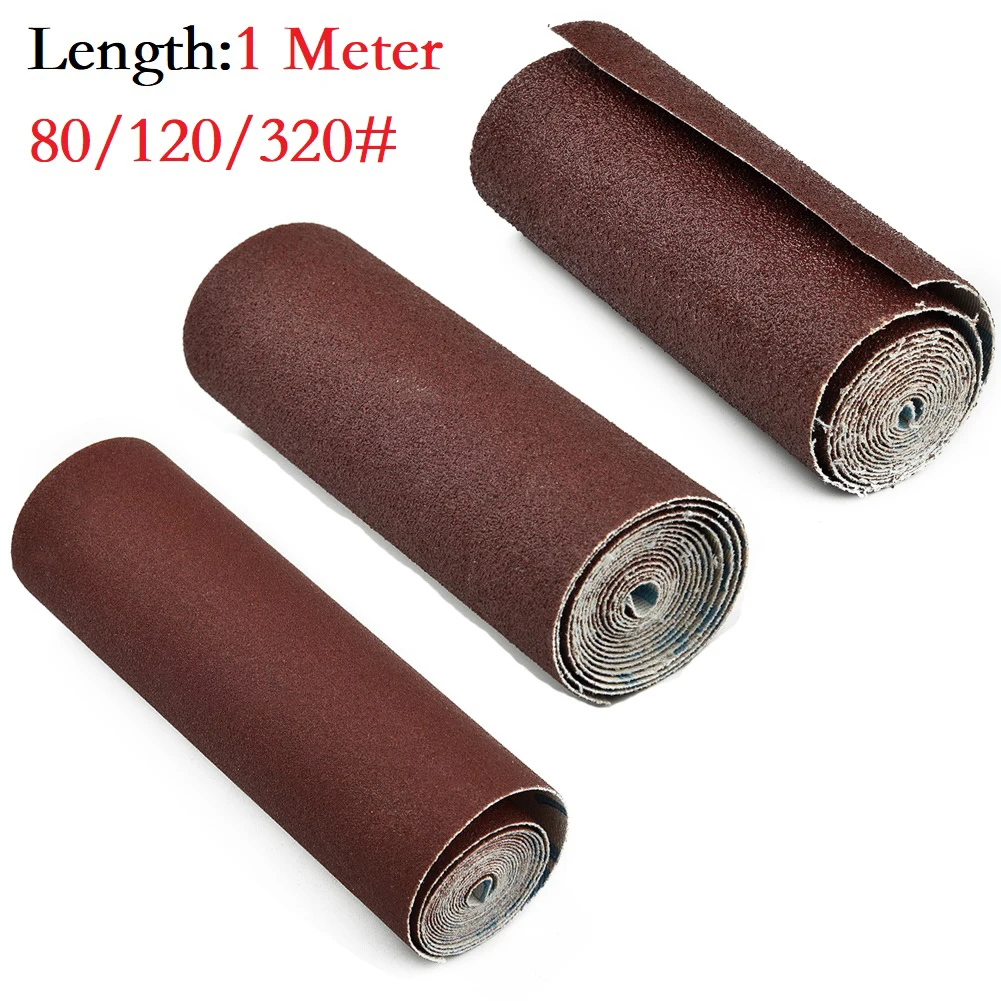 

3pcs 1M 80-320 Grit Emery Cloth Roll Polishing Sandpaper 100mm Width Sand Paper Sanding Abrasive Sheets Woodworking Tool