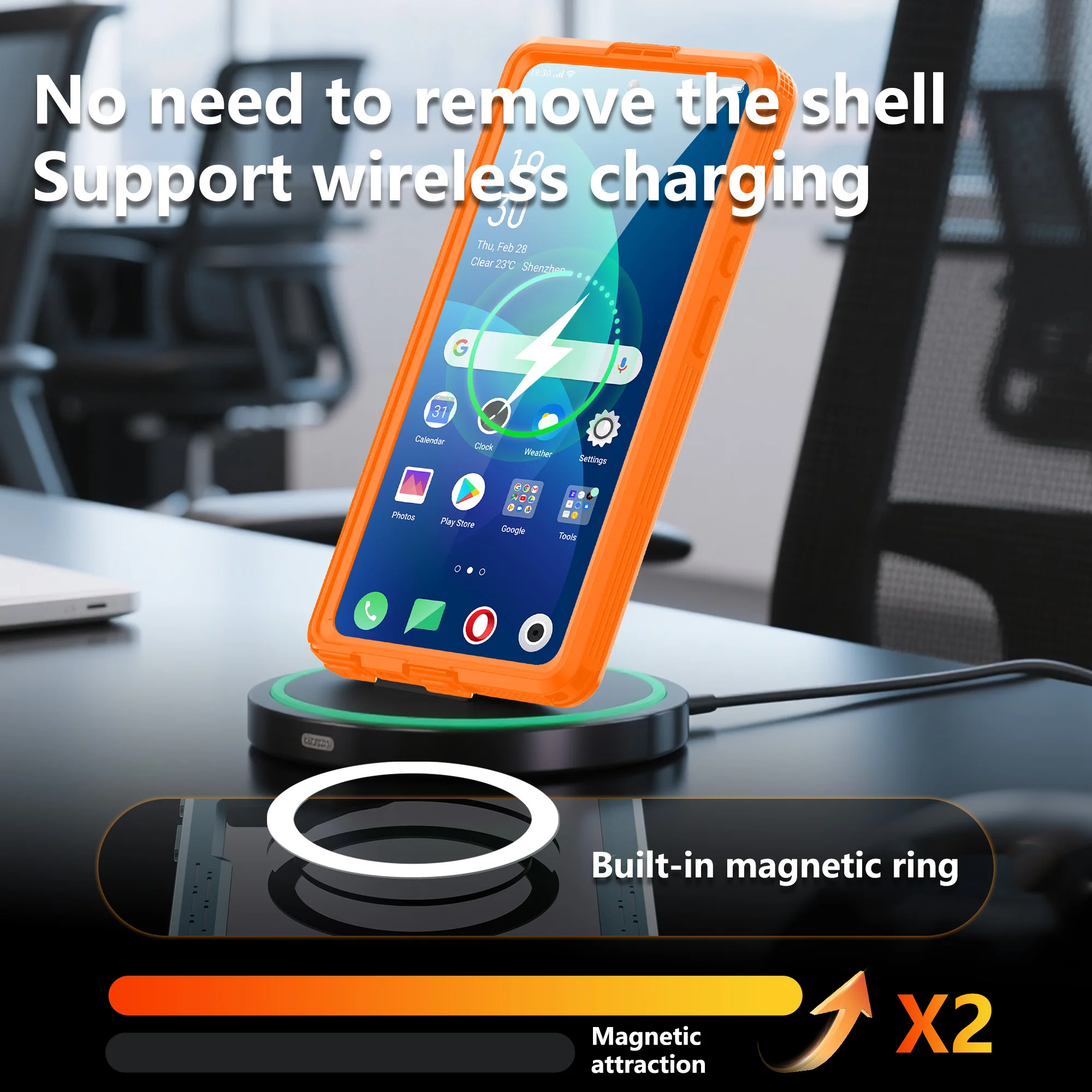 All-Round Protection IP68 Waterproof Magnetic Phone Case with MagSafe and Dustproof Features