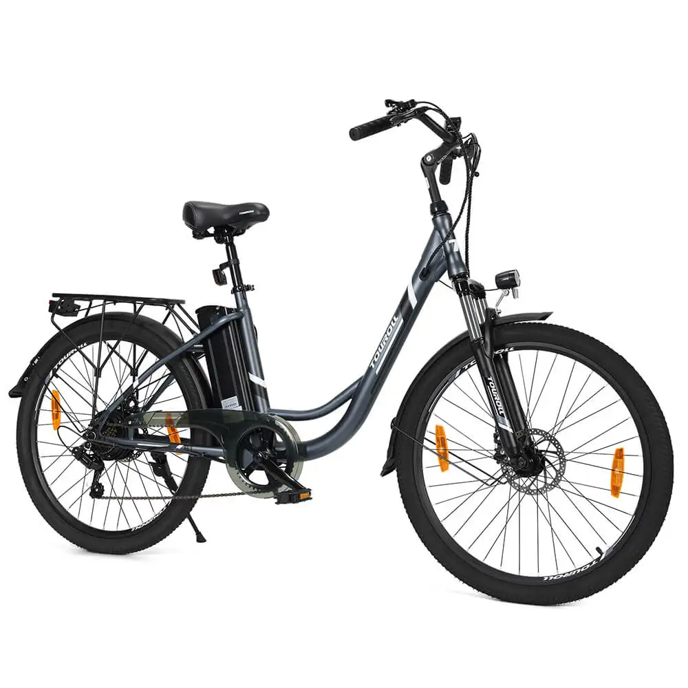 Bici Elettrica Adulti 26" - Motore 250W, Batteria Litio 36V-8AH, 7 Velocit&agrave;, Freni A Disco