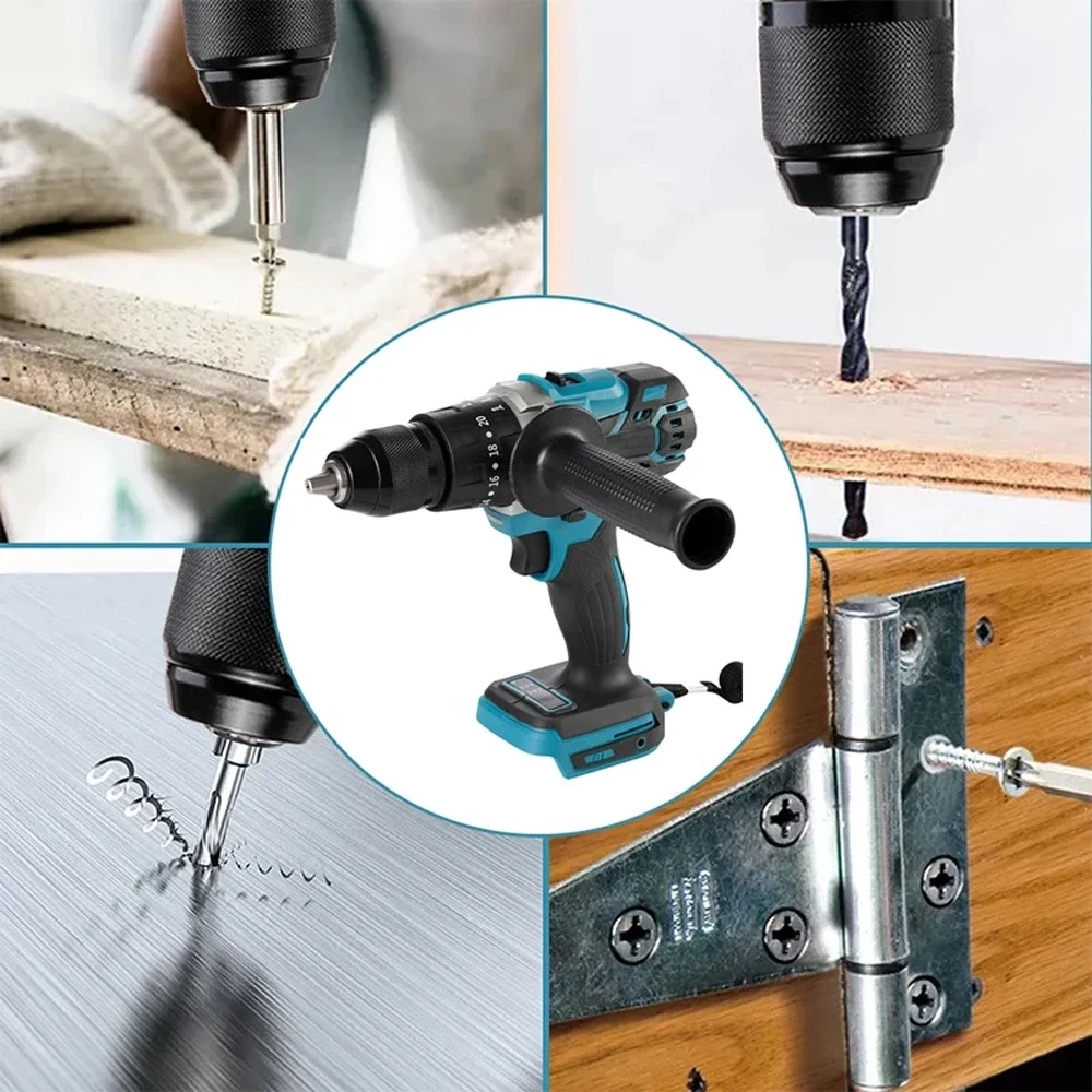 Kamolee 13mm 무선 핸들 임팩트 드릴 전기 스크루 드라이버 홈 DIY 전동 공구 Makita 배터리 용