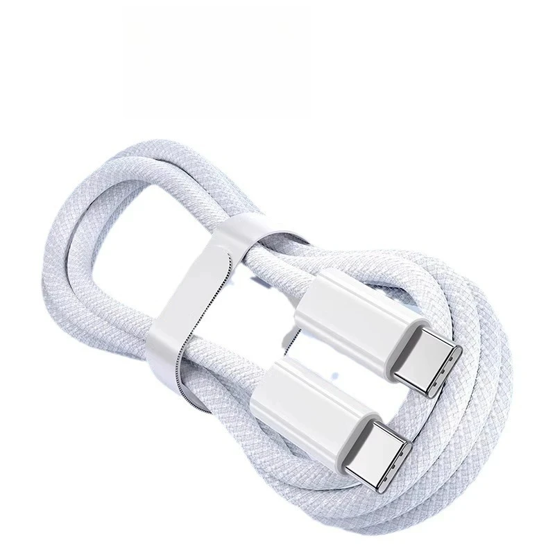 1m/1.5m/2m 내구성 강한 편조 66W USB C to C 고속 충전 케이블 (아이폰 16/15/15 Pro/15 Pro Max/15 Plus, 삼성 호환)