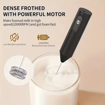 Portable electric milk mixer, handheld mixer, USB mini coffee machine mixer, cappuccino cream mixer, egg beater, food mixer 1