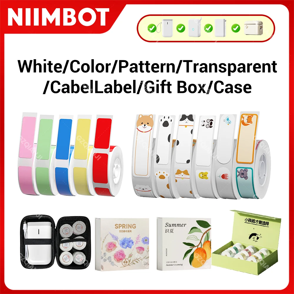 Waterproof Anti-Oil Label Printer Paper - Transparent Pure Color Thermal Stickers