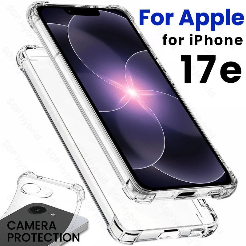 Enhanced Clear Silicone Shockproof Back Cover with Airbag Protection