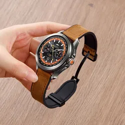Magnetic Buckle Silicone-Leather Watch Strap, 22mm - Premium Watchband for Xiaomi Watch 2Pro (Brown)