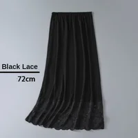 3 longueurs sous-jupe de base Modal femme demi-longueur jupe dentelle Slip intérieur jupe courte femmes demi robe jupon 5