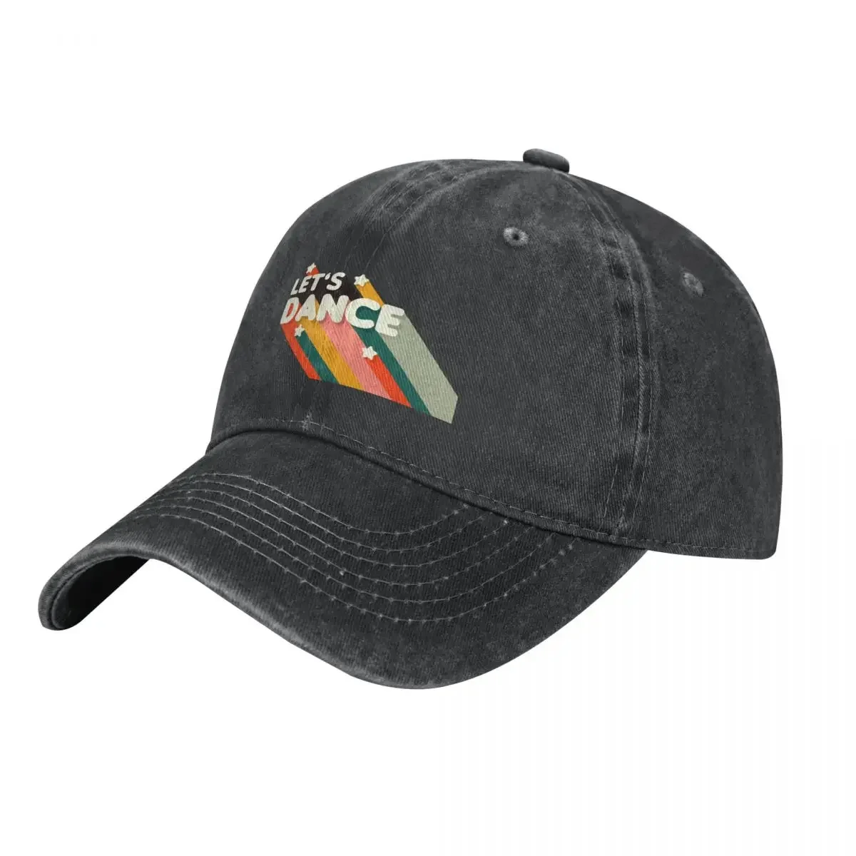 

Let's Dance Retro Rainbow Text Cowboy Hat Sunhat Hat Man For The Sun Girl Men's
