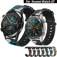 

20 / 22mm Sport colorful Silicone watchBand For Huawei Watch GT 2 46mm / 42mm Strap bracelet For Huawei Watch GT 46mm /42mm new