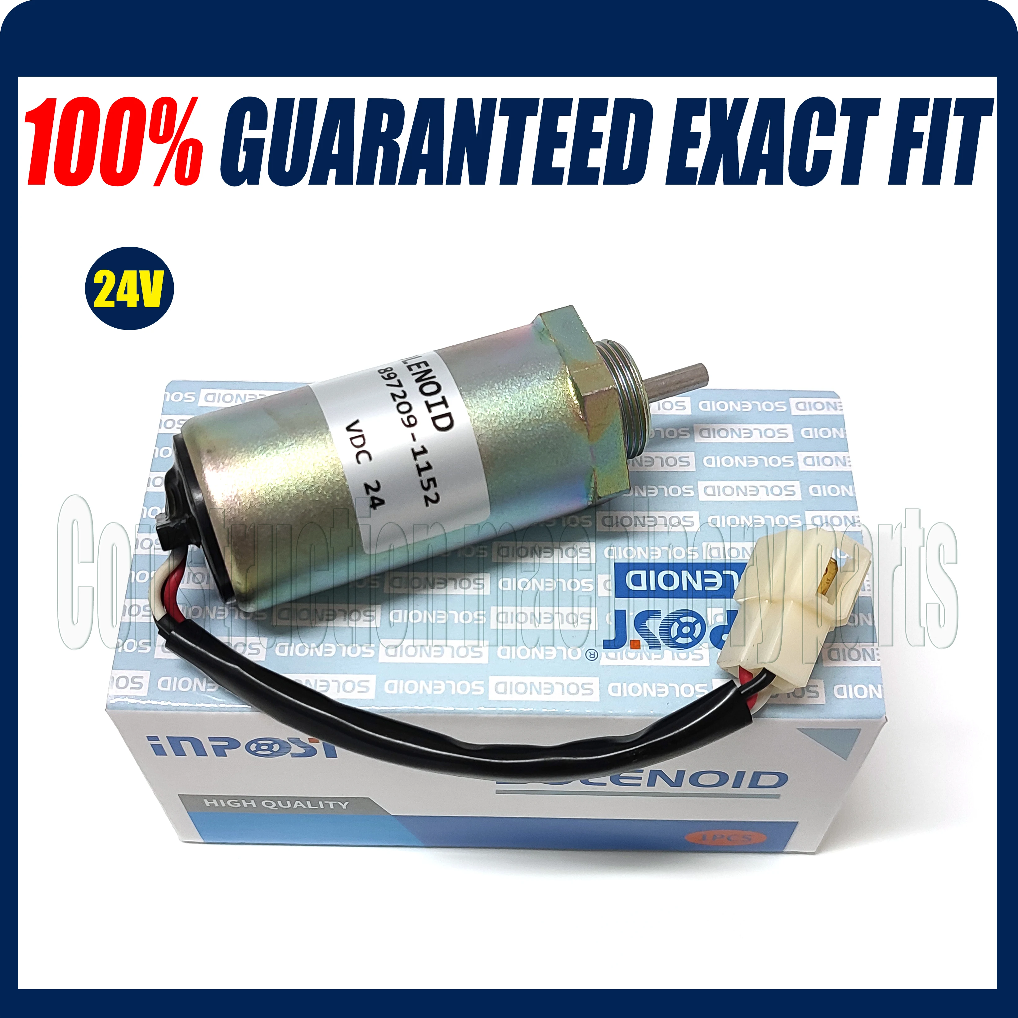 

New 897209-1152 24V Shut off Solenoid for Hitachi MV2-40 EX4U EX40U EX55 EX58 ZX40U FIT Isuzu 4LE1 4LE2 Engine