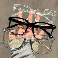 Vintage Transparent ordinateur lunettes cadre femmes hommes Anti lumière bleue lunettes carrées blocage lunettes optique Spectacle lunettes 1
