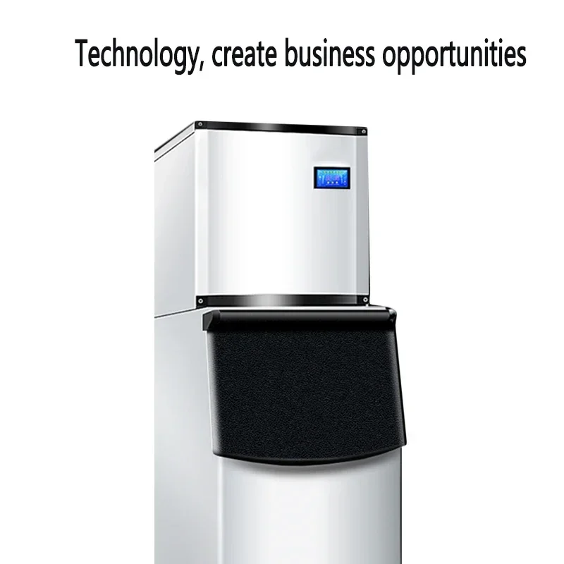 500kg / 24h Commercial Ice Maker Automatic Ice Maker 140kg Storage For Bar, Coffee Shop And Milk Tea Room