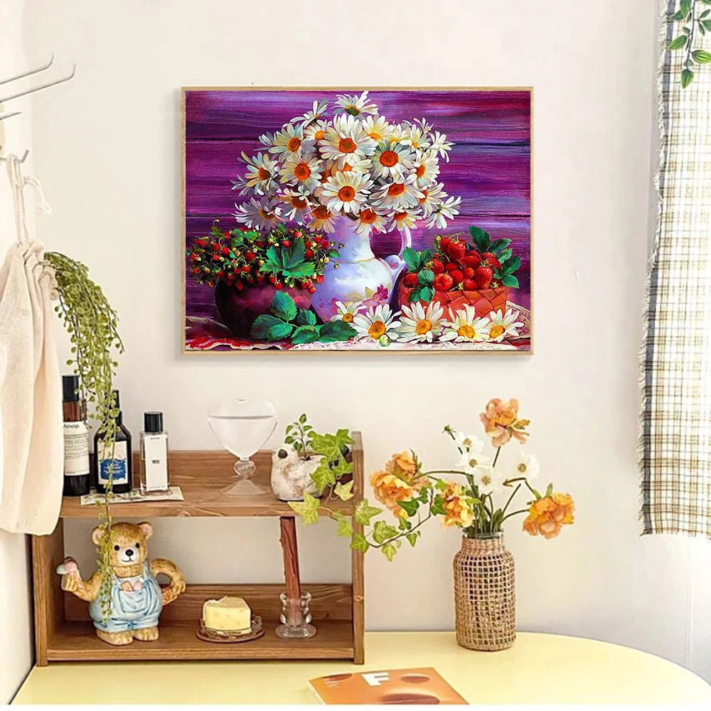 YOUQU Small Size Diamond Painting Diamond Embroidery DIY Wildflower Mosaic Picture Landscape Home Decoration Handmade Gifts