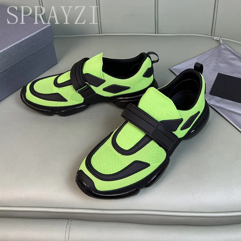 

Men Casual Velcro Flat Shoes Simple Mesh Breathable Comfortable Sport Shoes Hot Sale Color Luxury Brand Shoes Walking Shoes Man