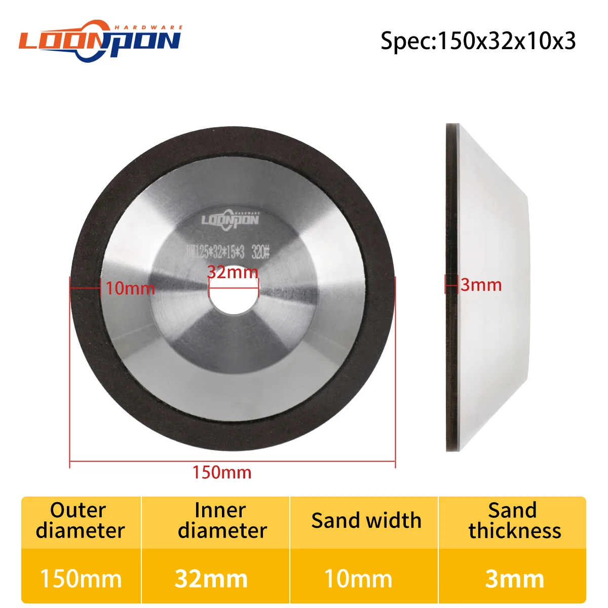 Diamond Grinding Wheel Cup Grinding Wheel Circle for Polishing Milling Cutter Disc 75mm/100mm/125mm/150mm/200mm