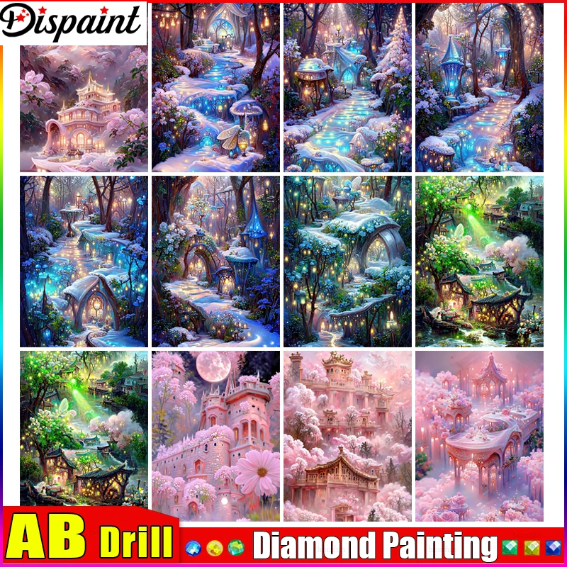 Картина из страз, квадратная/круглая «Цветочное дерево»