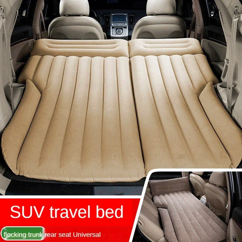 Car Travel Bed Foldable Twin Mattress SUV Trunk Automobile Mattress Outdoor Cushions Sleeping Bed Backseat Air