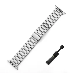 Elegant Stainless Steel Watch Band Bracelet for 42mm44mm45mm49mm (Silver)