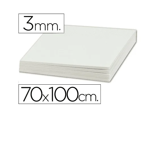 Carton pluma liderpapel doble cara 70x100 cm Blanco