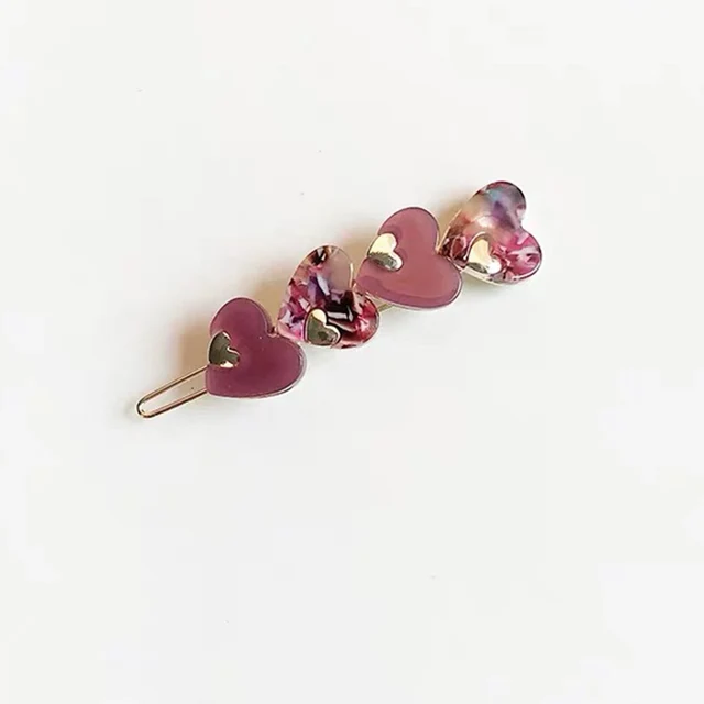 Korean Style Hollow Love Heart Hairpin Barrettes Sweet Hair Clips For Woman Girl Fashion Hair Accessories Styling Tools E5