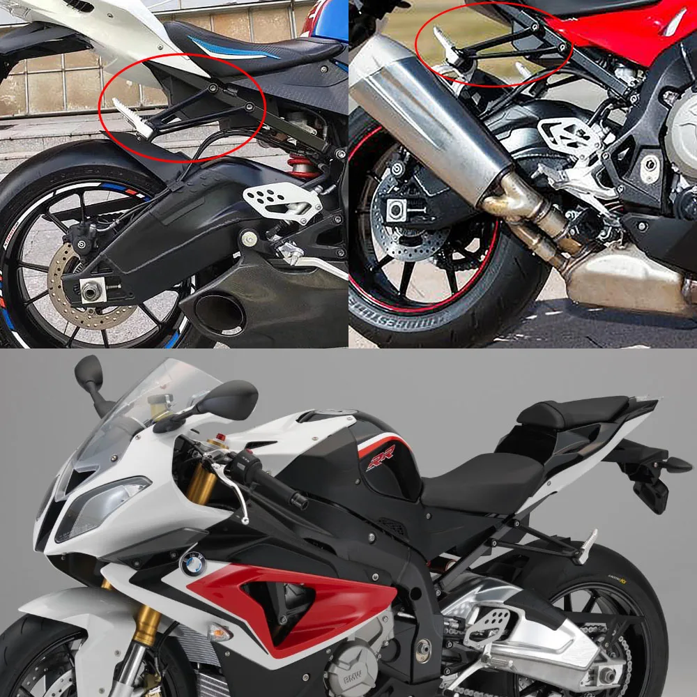 Motorcycle Footrests For BMW S1000RR S1000R 2009-Motorcycle Rear Passenger Footrest Bracket Kit