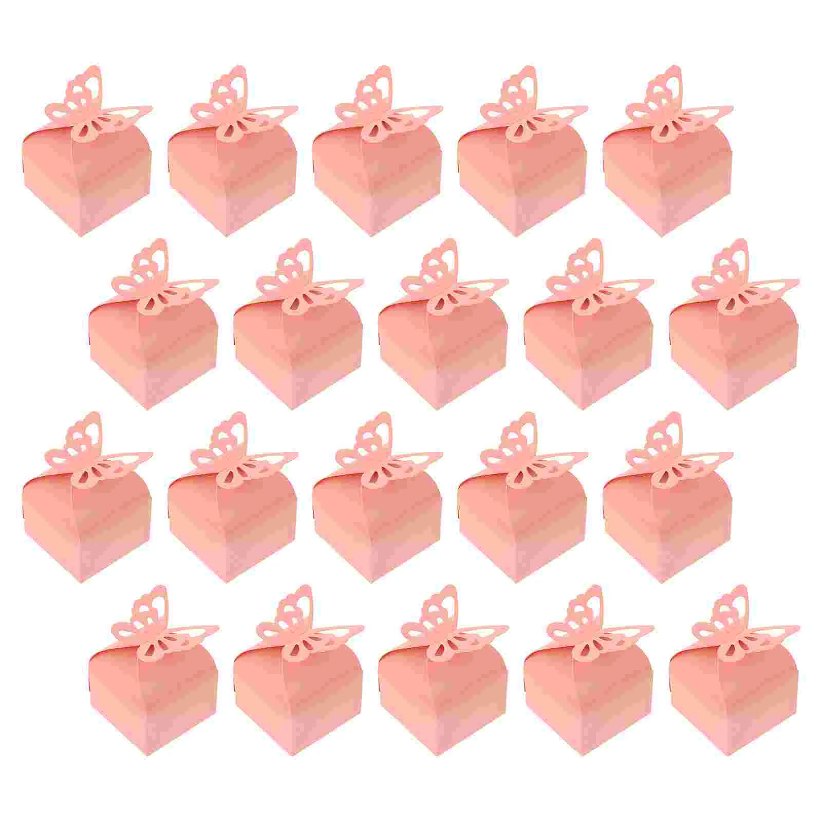 

50 Pcs European Style Folding Candy Box Bride Gift Boxes for Presents Mini Gifts Paper Wedding Wrapping