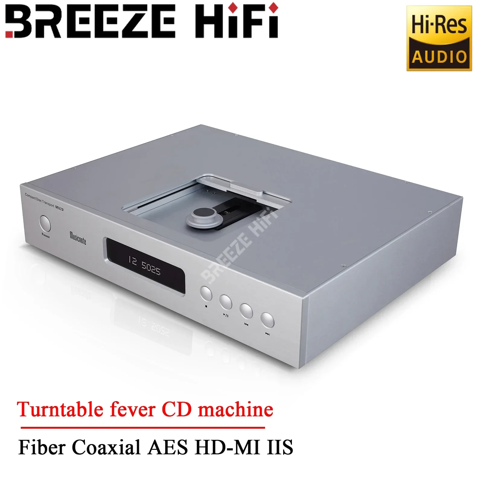 

AMXEKR CD-MU23 Professional HIFI CD Transport With Optical Coaxial AES HD-MI IIS Output CD Player Factory Direct Latest