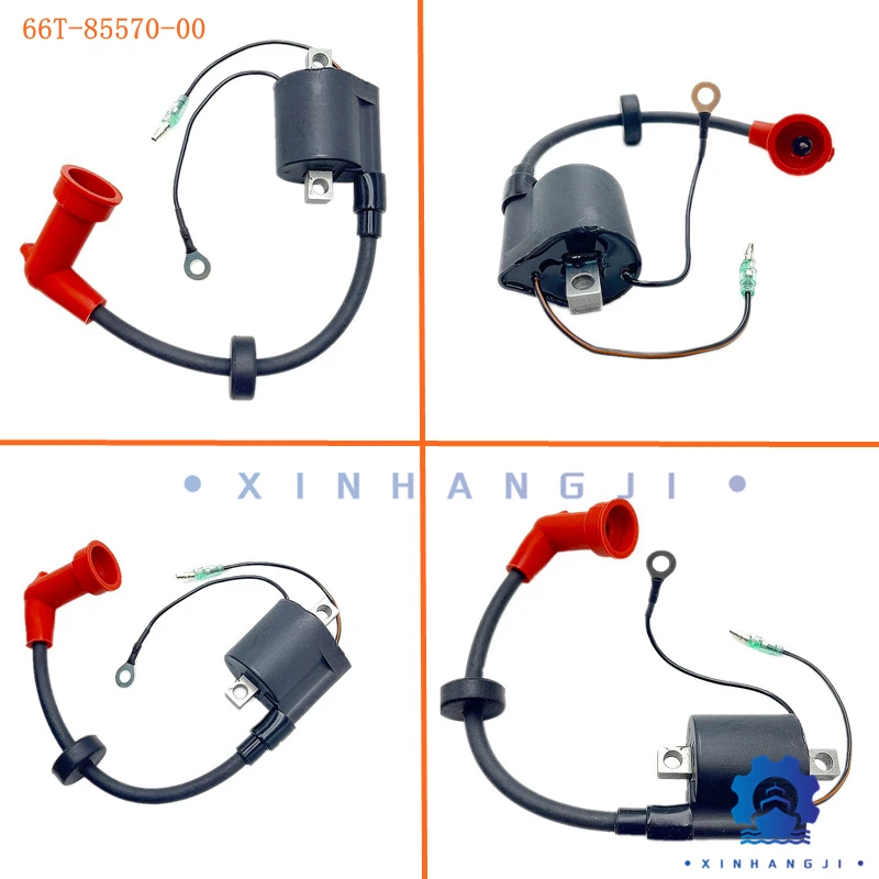 

66T-85570-00 Ignition Coil Assy For Yamaha Outboard Motor 2T 40HP ，66T-85570-00-00，Parsun T40-05090100，66T-85570