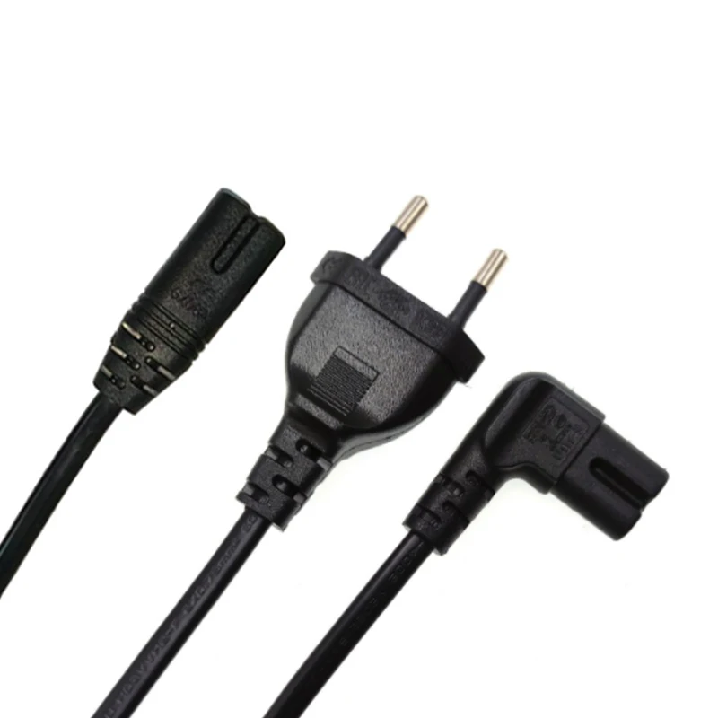 Enhanced Euro Power Cord 3m IEC C7 2-Pin Figure 8 EU Plug Power Supply Cable