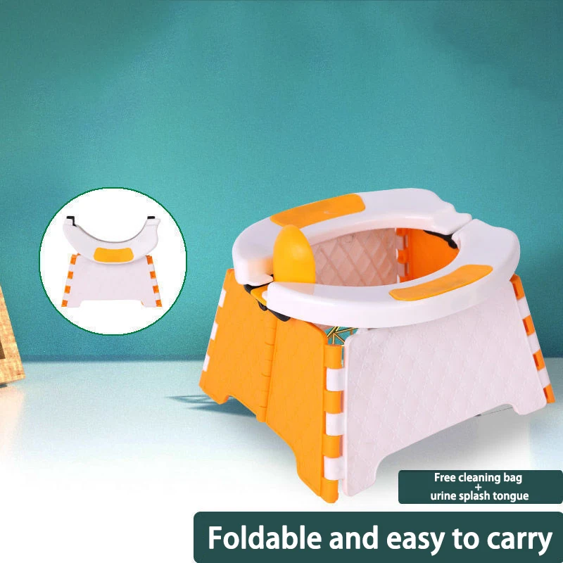 Children's Emergency Folding Micro Toilet Portable Children's Travel Toilet Leak-proof No-Clean Outing and Travel Potty 4