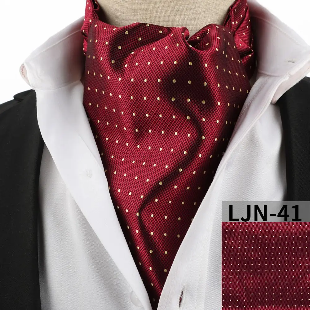 Langer quadratischer Schal für Herren, Krawatte, Reversschal, Krawatte für Hemden, vielseitige Wärme, bestickter Seidenschal – Detail 1